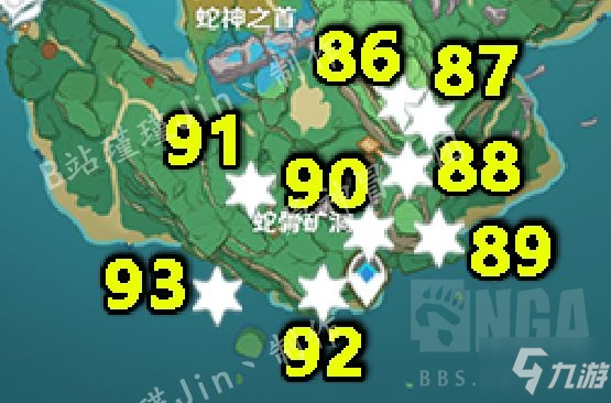 原神八醞島雷神瞳位置大全 原神八醞島雷神瞳分布圖匯總