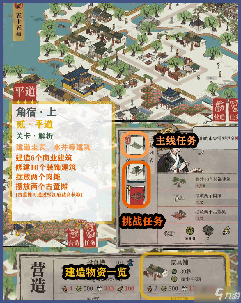 《江南百景图》东宫苍龙角宿全关卡三星攻略