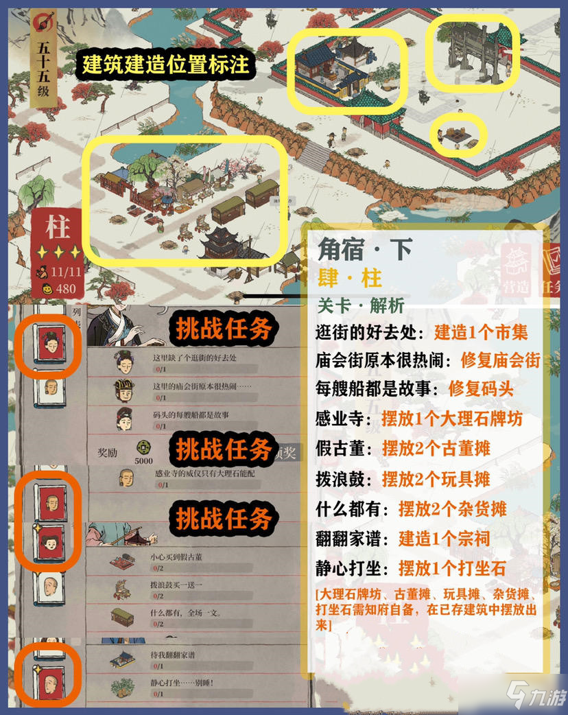 《江南百景图》东宫苍龙角宿全关卡三星攻略