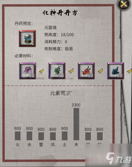 《鬼谷八荒》化神丹煉丹方法一覽