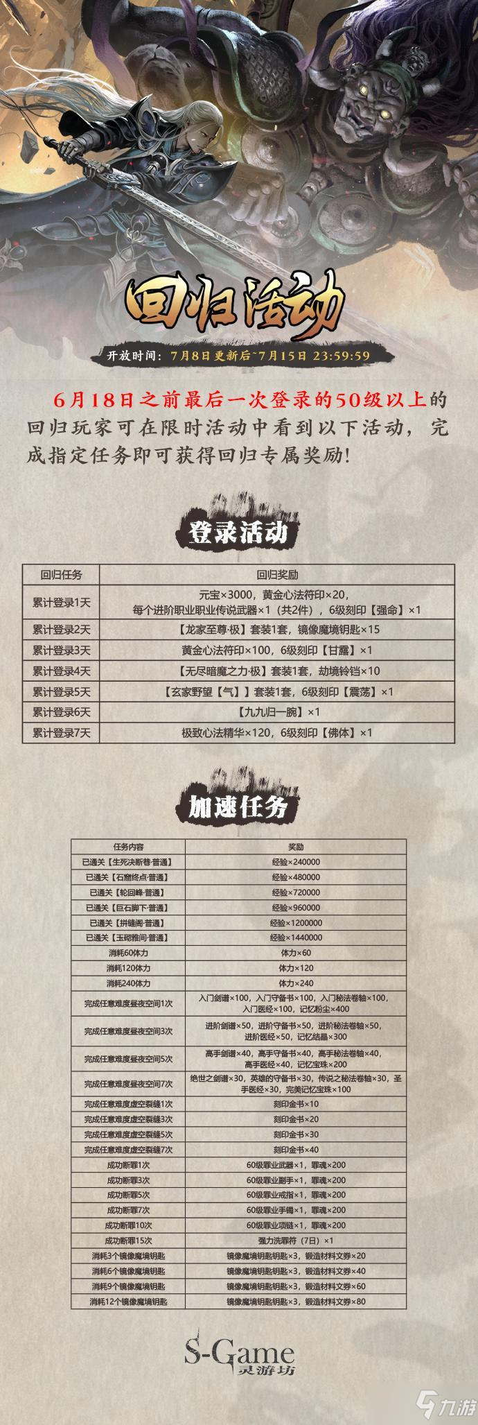 《影之刃3》7月8日更新内容解析