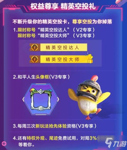 和平人生精英空投卡 专属福利限时掉落开卡礼