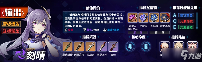 《原神》1.6主c强度排行