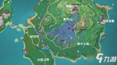 原神稻妻城紫晶块采集路线分享 稻妻城紫晶块最速采集攻略