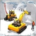 雪山挖掘机
