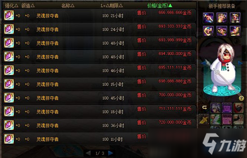 DNF夏季发布会影响 拍卖行四大道具波动 换装武器跌了1倍