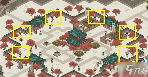 江南百景图点亮北面方法 亢宿大角火把摆放位置攻略