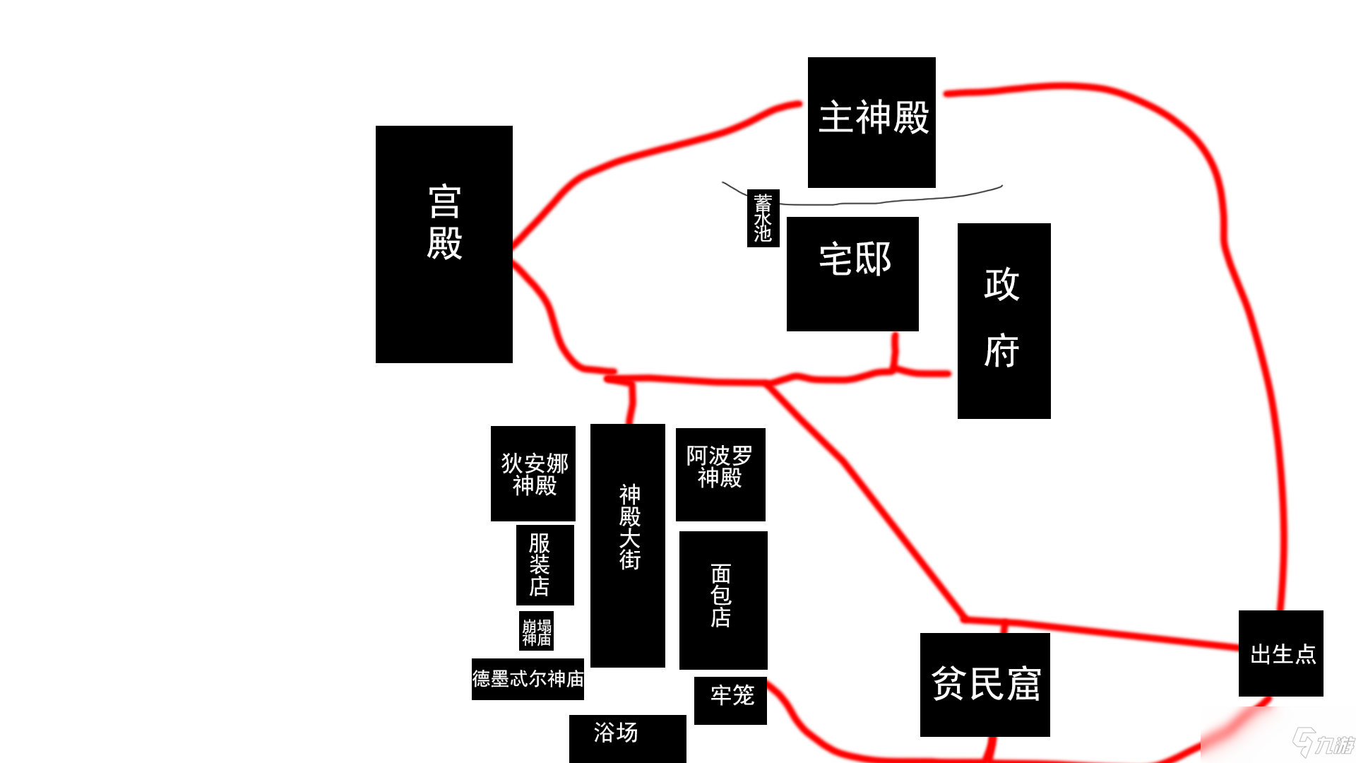 《遺忘之城》游戲簡易地圖一覽