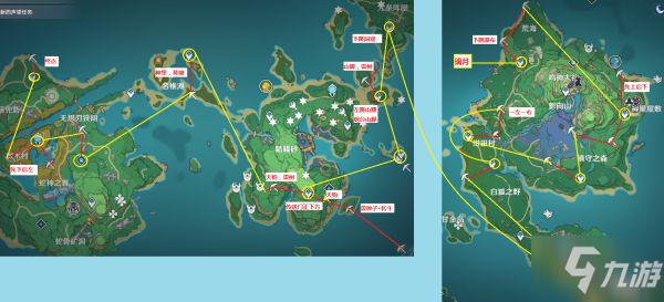 《原神》伐木、鋤大地與挖礦路線分享