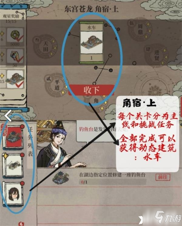 《江南百景图》东宫苍龙角宿上通关攻略