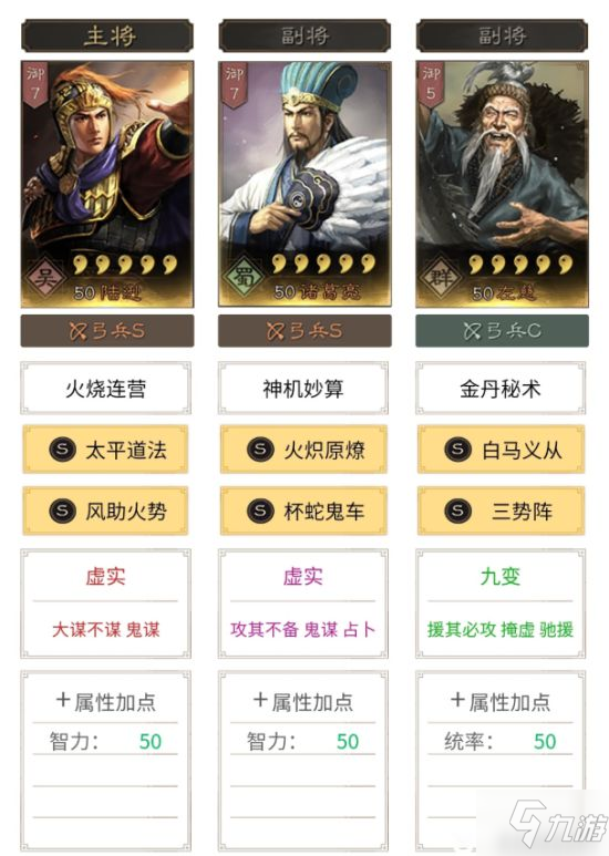 《三国志战略版》S3赛季共存阵容分享 含兵书加点