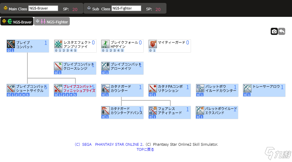 梦幻之星OL2新起源PSO2NGS勇者BR天赋加点推荐