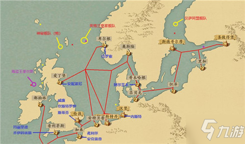 夢回大航海神秘艦隊位置一覽