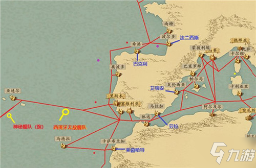 夢回大航海神秘艦隊位置一覽