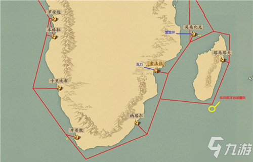 夢回大航海神秘艦隊位置一覽