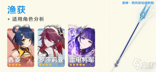 《原神》2.1版渔获强度与适用角色分析 渔获数据对比