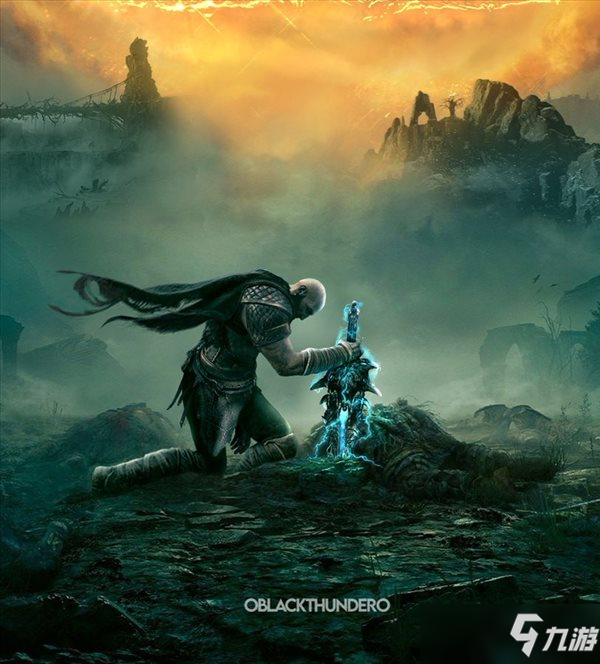 玩家自制《战神5》概念图 奎爷寻回奥林匹斯圣剑