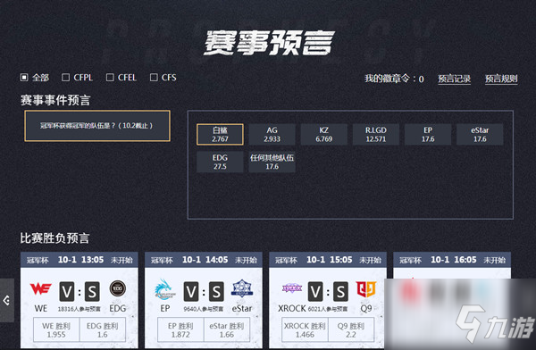 CF冠軍杯賽事預(yù)言2021怎么玩？穿越火線2021賽事預(yù)言活動(dòng)推薦
