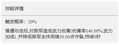 《重返帝国》怒涛之击技能介绍 怒涛之击怎么用