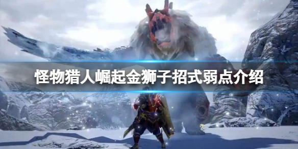 《怪物獵人崛起》金獅子怎么打？金獅子招式弱點介紹