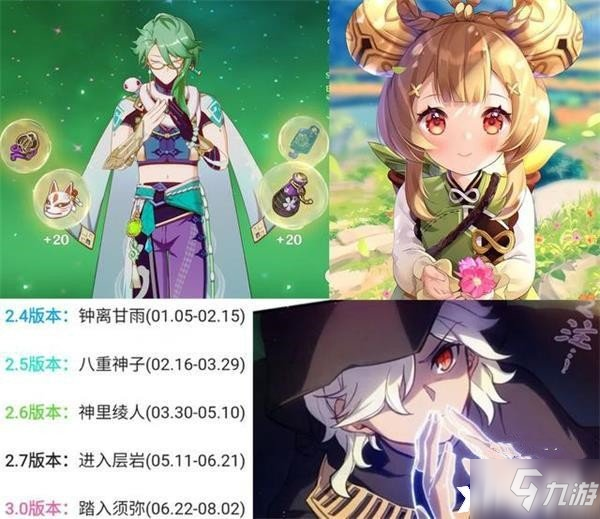 《原神》2.6版本复刻up池顺序一览