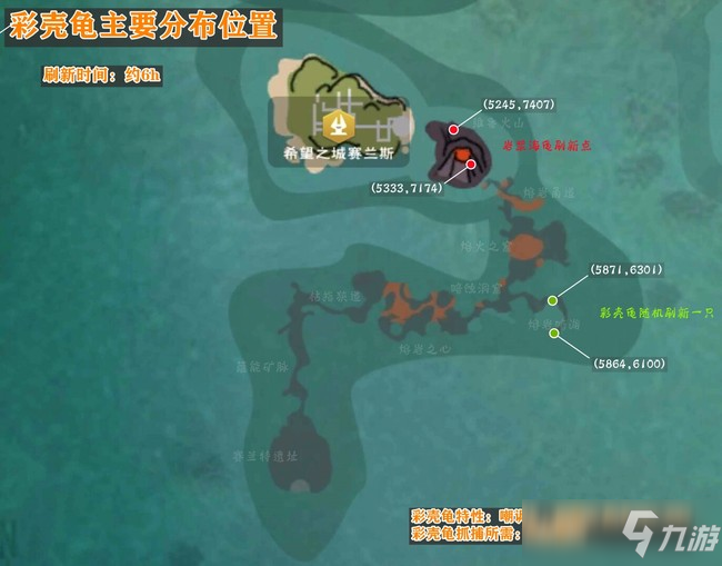 创造与魔法彩壳龟技能资质及刷新时间位置一览