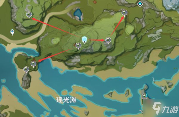 《原神》2.4版清心采集路線分享