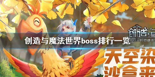 《创造与魔法》世界boss有哪些 创造与魔法世界boss排行一览