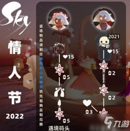 光遇2022同心节活动兑换图