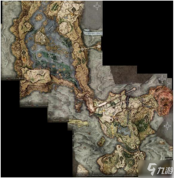 《艾尔登法环》地图大小分析 拥有数个王国的庞大区域才不到完整地图六分之一