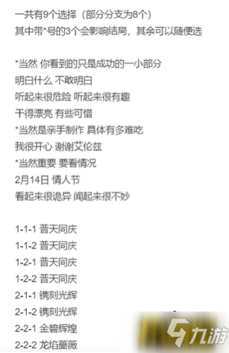 高能手办团龙焰蔷薇结局怎么选择-龙焰蔷薇结局选择攻略