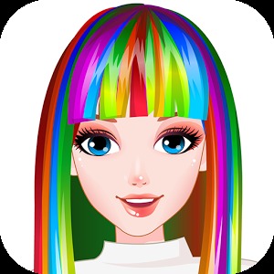 完美的彩虹髮型的美髮師加速器