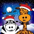 Puzzle: Christmas animals HD