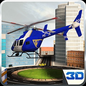 3D城市警用直升机飞行加速器