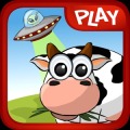 Barnyard UFO fun physics game