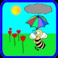 Bee in the Rose Garden