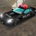 警车场地停车3D