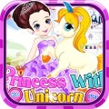 Princess with unicorn dress up