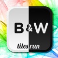 Black & White tiles run