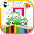 Car Kids Coloring Book