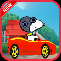 snopy drive car : hearts