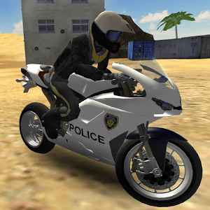 Police Motorbike Desert City加速器