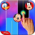 charactrs Disney playing piano