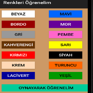 çocuk oyunları Türkçe Renkler加速器