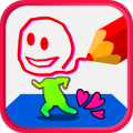 Draw→Moving! face Drawing!