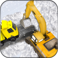 Snow Excavator Rescue Sim 3D