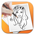 Guide to draw barbi
