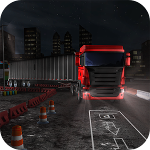 夜卡车司机停车3D