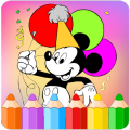 How to color Mickey mouse