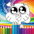 coloring game for gumball-draw